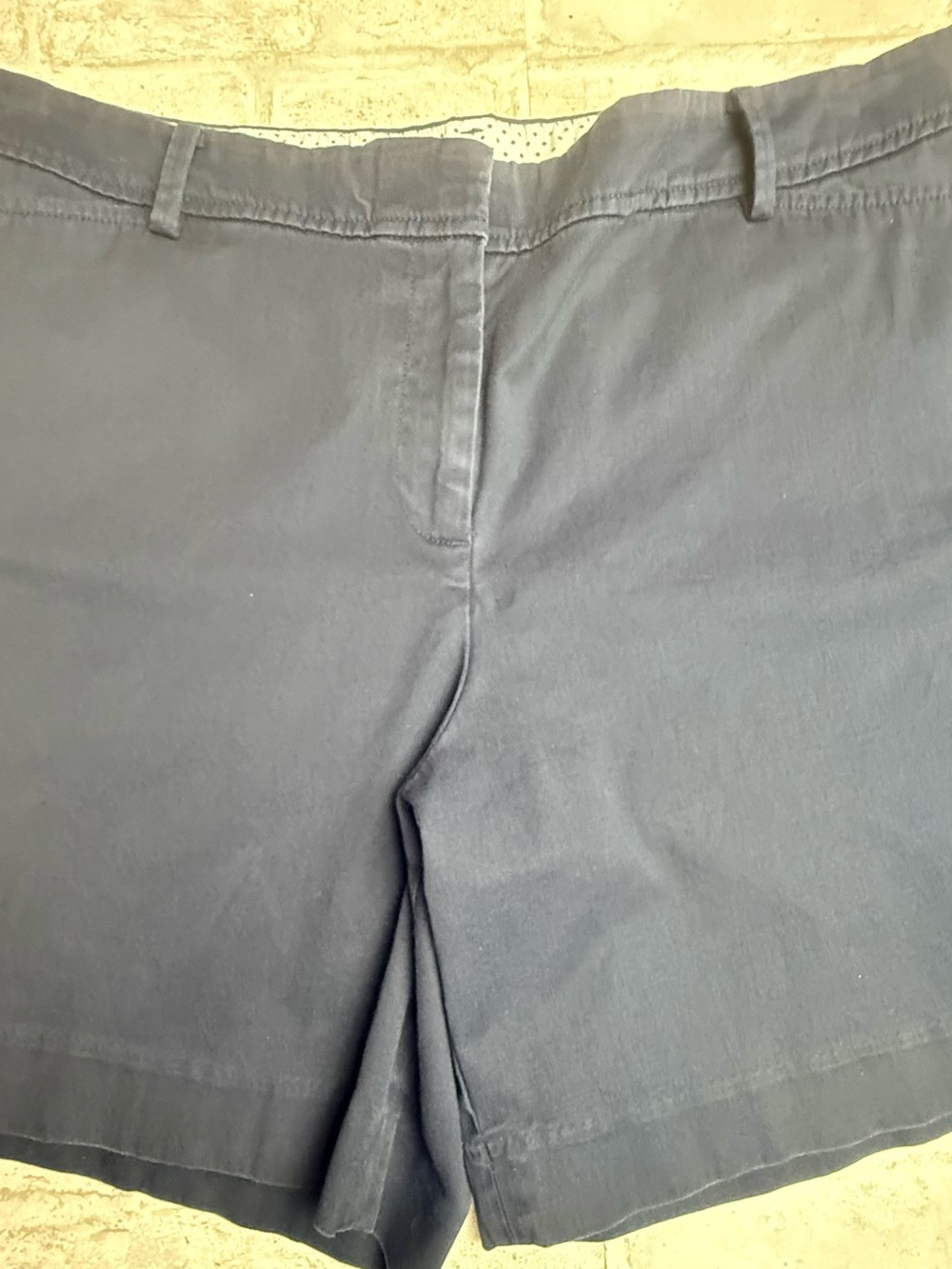 Talbots Perfect Shorts Navy Blue Chino EUC 16 😍